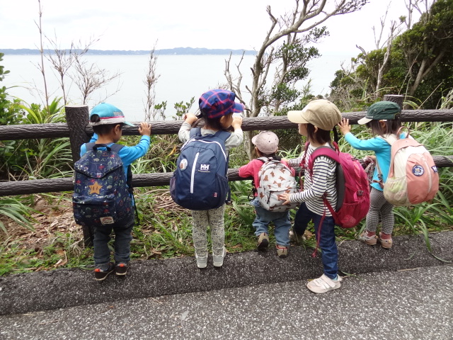 海が見えるね