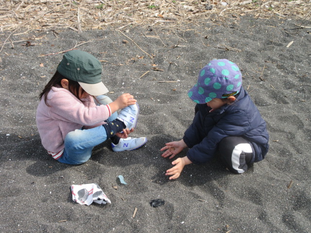 砂浜遊び