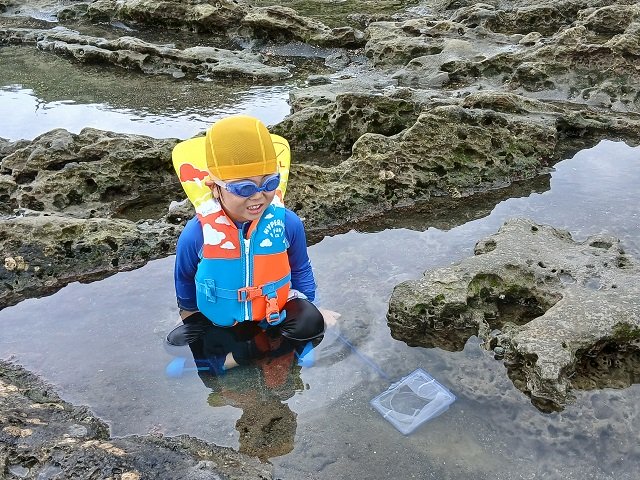 沖ノ島　魚を待つ